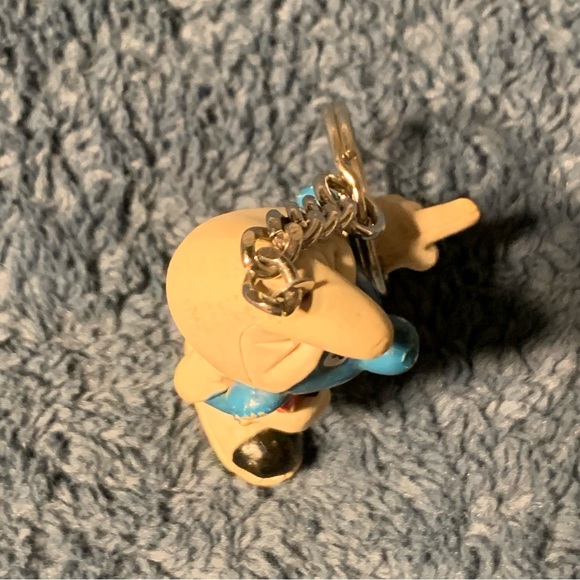 Vintage 1973 Clown Smurf Keychain - Picture 6 of 6